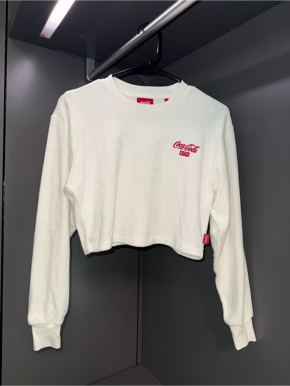 Coca-Cola x Kith White Tee with Red Logo Tag - Picture 2 of 4